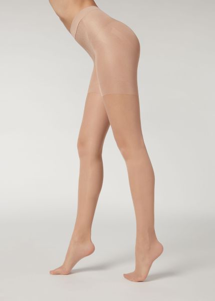 Clearance 30 Denier Total Shaper Sheer Tights Sheer Tights 005 Nude 1 - Sand/Light Beige Calzedonia Women