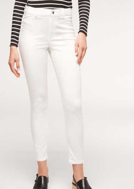 Women Jeans Calzedonia 3465 White Denim Expert Eco Light Push Up Denim Jeans