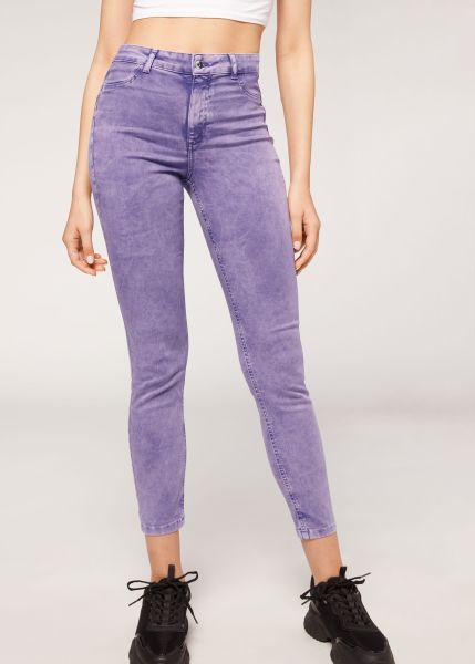651C Lilac Fade Women Lowest Price Guarantee Faded Skinny Push-Up Jeans Jeans Calzedonia