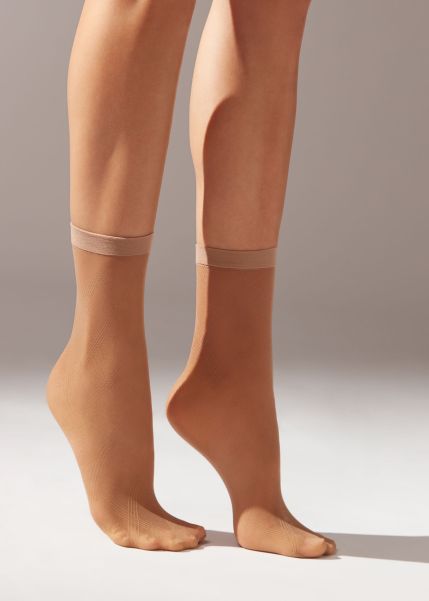Short Socks In Spotted Eco Mesh Calzedonia 5176 Eco Nude Diamonds Women Money-Saving Short Socks