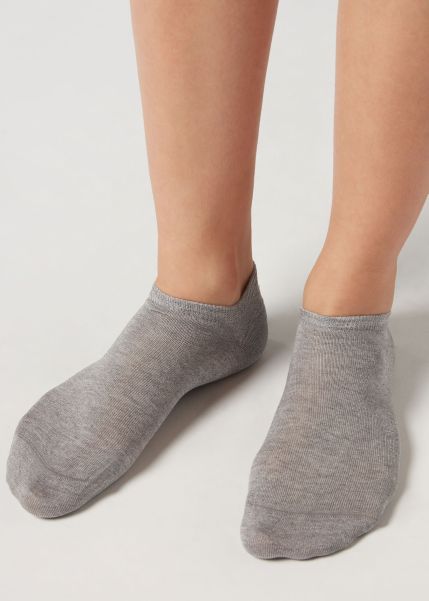 408 Gray Sweatshirt Pioneering Unisex Cotton No-Show Socks No-Show Socks Women Calzedonia