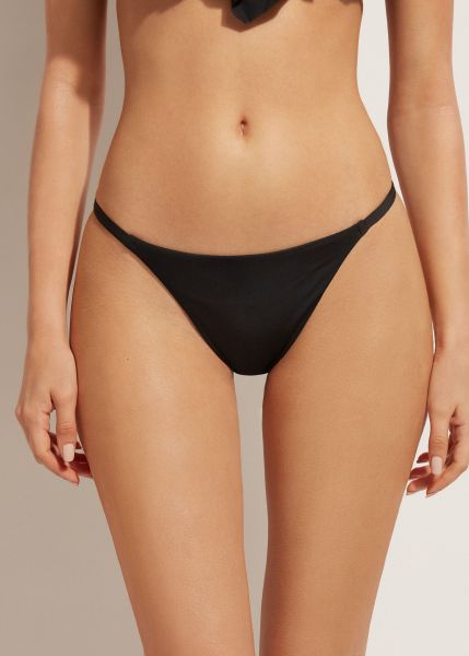 Calzedonia Thong Swimsuit Bottom Indonesia 06 Black Women Bikinis Affordable