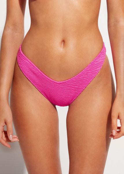 High Cut V-Shaped Brazilian Swimsuit Bottom Miami Elevate Calzedonia 557C Neon Pink Women Bikinis