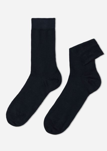 Men Men’s Warm Cotton Crew Socks Calzedonia Exquisite Crew Socks 016 Blue