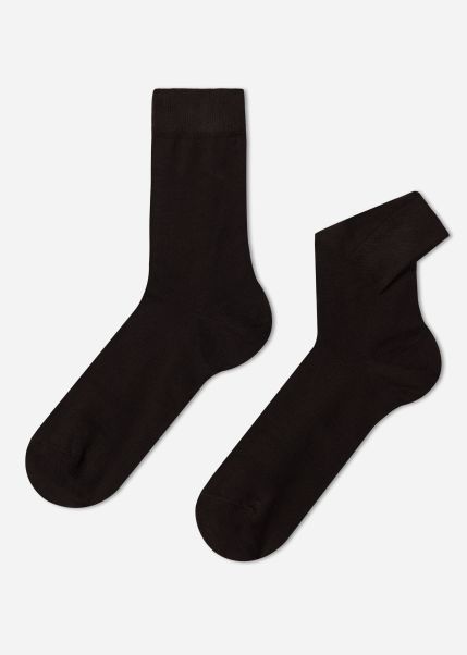 015 Brown Crew Socks Men Calzedonia Store Men’s Warm Cotton Crew Socks