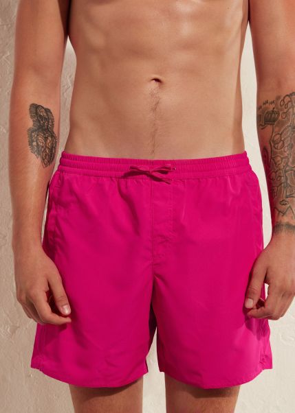 Calzedonia Men Men’s Swim Trunks Formentera Bargain 513C Hyper Pink Swim Trunks