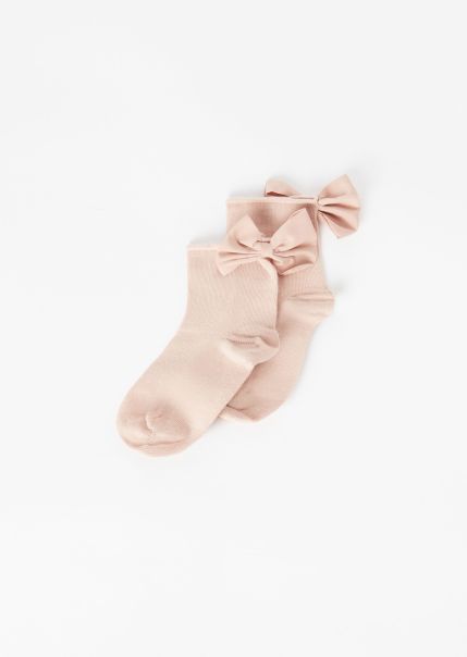 9921 Powder Pink Kids Short Socks Refashion Kids’ Short Socks With Bow Calzedonia