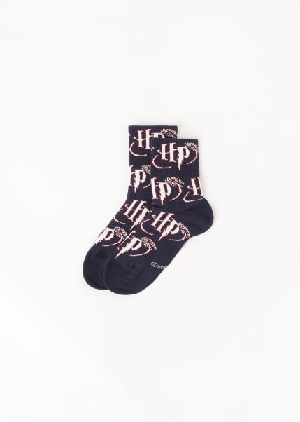 Kids Lowest Ever Kids’ Harry Potter Short Sport Socks 9852 Macro Blue Harry Potter Short Socks Calzedonia
